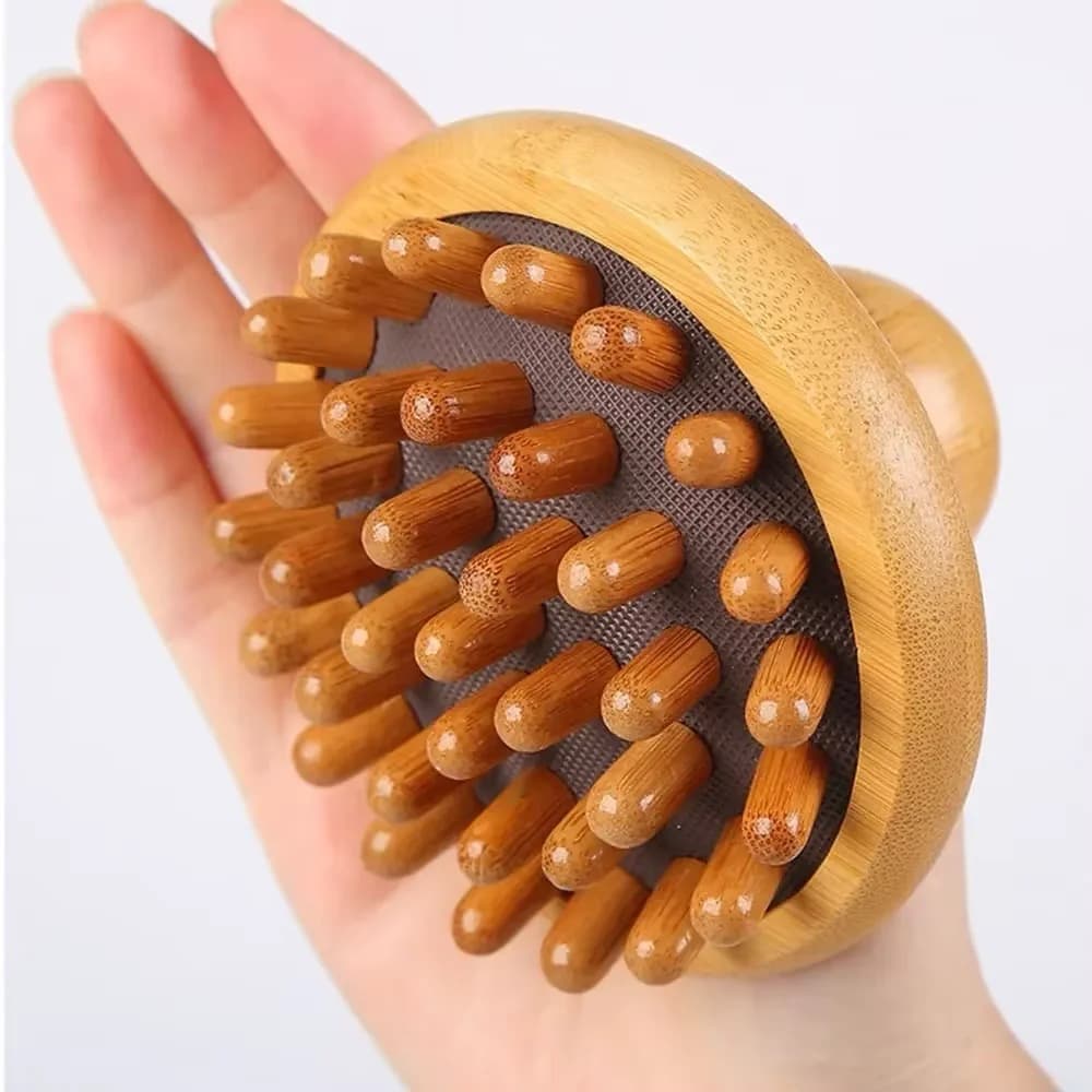 Bamboo Scalp Massager Thick